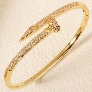 Elegant Gold Color Stainless Steel Bracelet